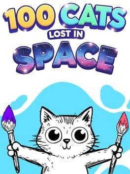 100 Cats Lost in Space Find & Color